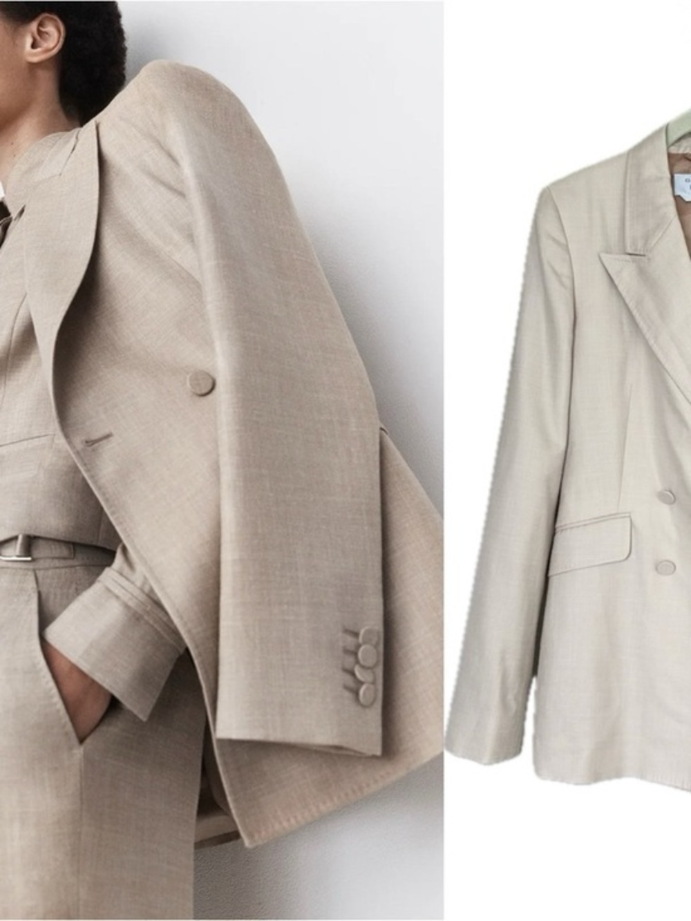 Gabriela Hearst Stephanie Blazer Wool Silk Linen Italy IT40 US S (4)